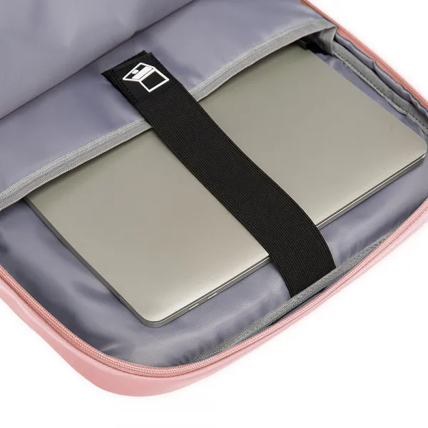 BANGE BG-1801 Cestovný batoh s priehradkou na notebook ružový