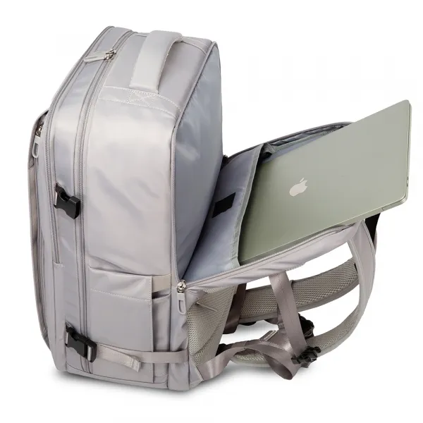 BANGE BG-1801 Cestovný batoh s priehradkou na notebook šedý