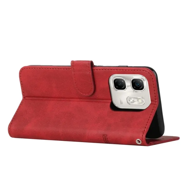 STITCHED Peňaženkový kryt pre Infinix Hot 50i červený