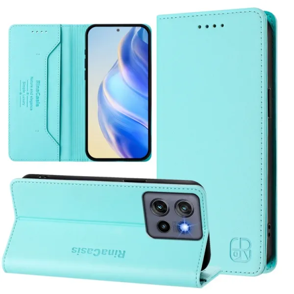RINA Zaklápacie puzdro pre Motorola Edge 60 Neo / 50 Neo / ThinkPhone 25 mentolové