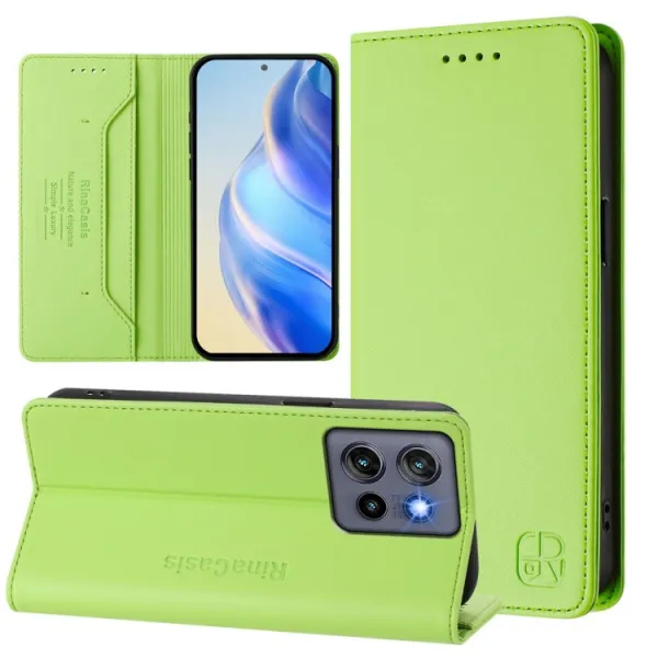 RINA Zaklápacie puzdro pre Motorola Edge 60 Neo / 50 Neo / ThinkPhone 25 svetlozelené
