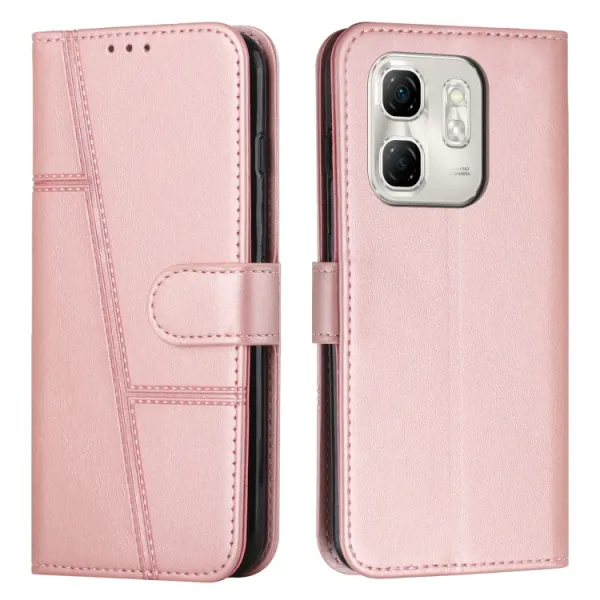 STITCHED Peňaženkový kryt pre Infinix Hot 50i ružový
