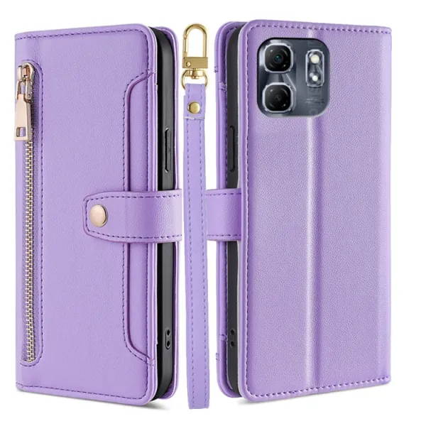 PASTEL Peňaženkové puzdro pre Infinix Hot 50i fialové