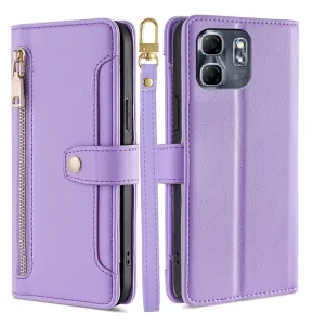 PASTEL Peňaženkové puzdro pre Infinix Hot 50i fialové