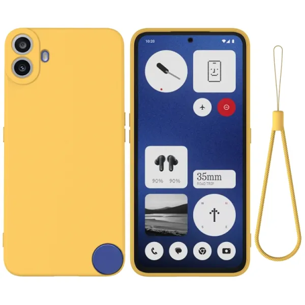 RUBBER Ochranný obal pre CMF Phone 1 žltý