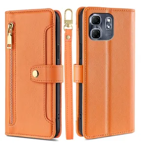PASTEL Peňaženkové puzdro pre Infinix Hot 50i oranžové