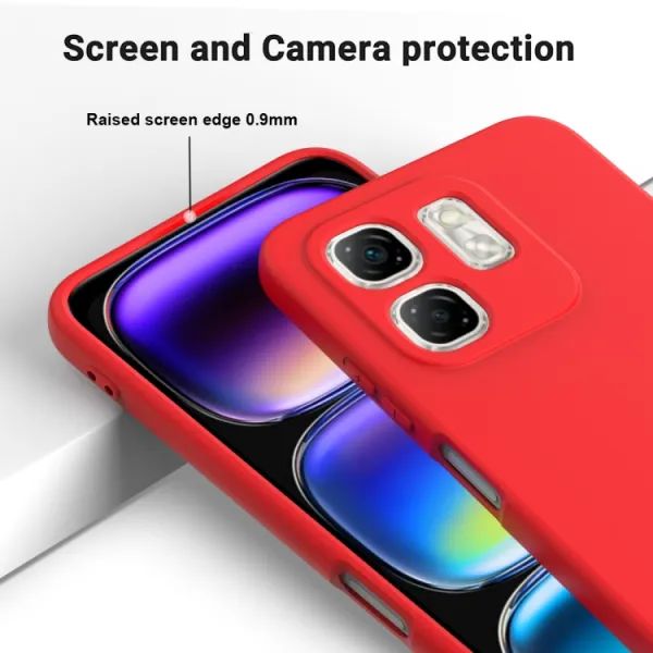 RUBBER Ochranný kryt pre Infinix Hot 50i červený