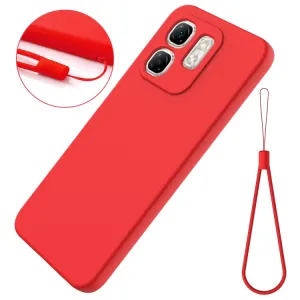 RUBBER Ochranný kryt pre Infinix Hot 50i červený