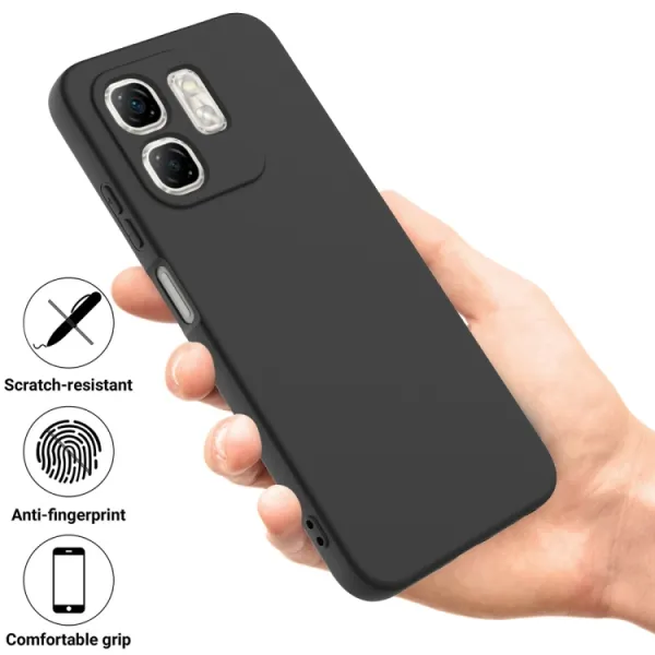 RUBBER Ochranný kryt pre Infinix Hot 50i čierny