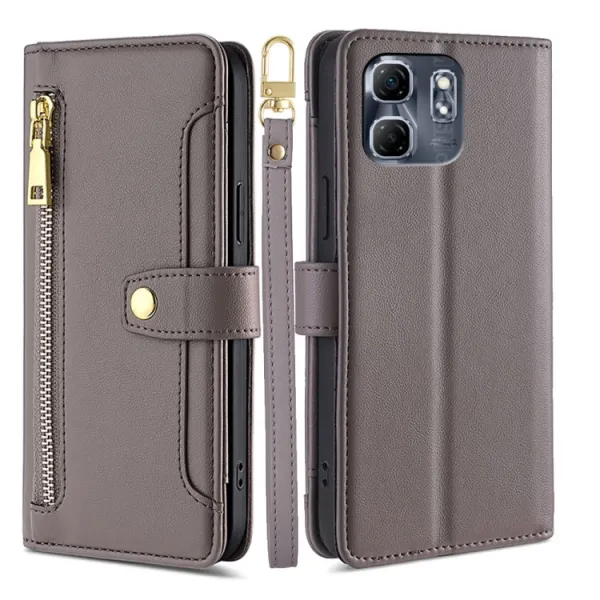PASTEL Peňaženkové puzdro pre Infinix Hot 50i šedé