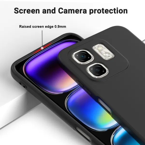 RUBBER Ochranný kryt pre Infinix Hot 50i čierny