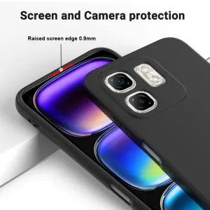 RUBBER Ochranný kryt pre Infinix Hot 50i čierny