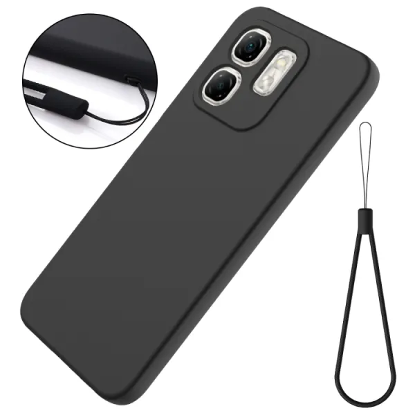 RUBBER Ochranný kryt pre Infinix Hot 50i čierny