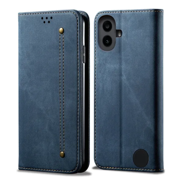 DENIM Peňaženkový kryt pre CMF Phone 1 modrý