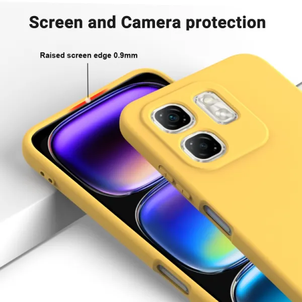 RUBBER Ochranný kryt pre Infinix Hot 50i žltý