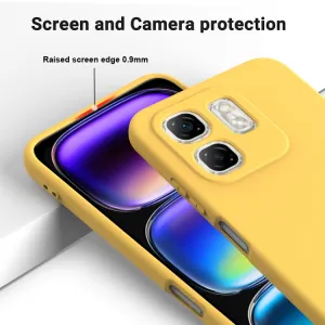 RUBBER Ochranný kryt pre Infinix Hot 50i žltý
