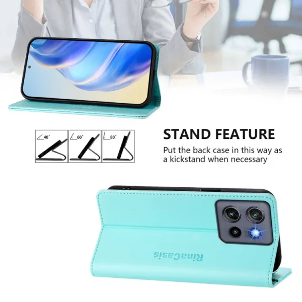 RINA Zaklápacie puzdro pre Motorola Edge 60 Neo / 50 Neo / ThinkPhone 25 mentolové