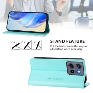 RINA Zaklápacie puzdro pre Motorola Edge 60 Neo / 50 Neo / ThinkPhone 25 mentolové