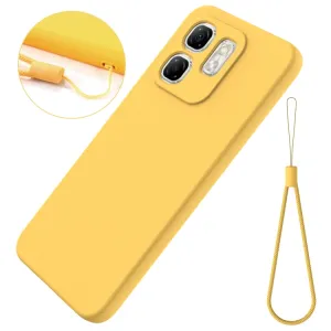 RUBBER Ochranný kryt pre Infinix Hot 50i žltý