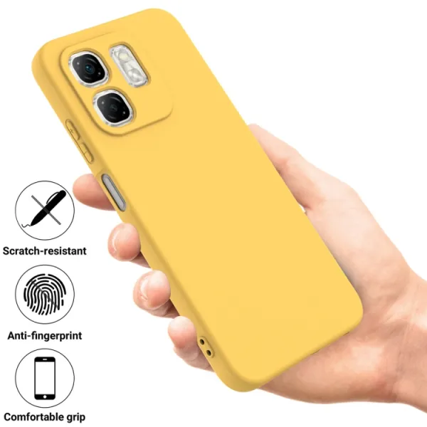 RUBBER Ochranný kryt pre Infinix Hot 50i žltý