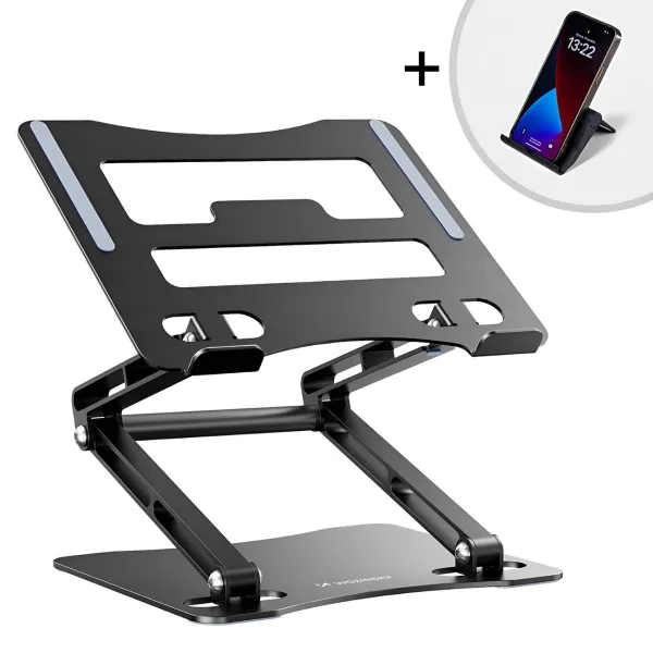 WOZINSKY WRS-CPY75DSB Stojan na notebook + stojan na mobil BLACK
