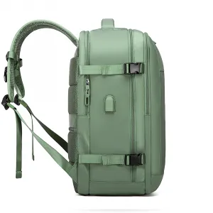 BANGE BG-1801 Cestovný batoh s priehradkou na notebook zelený