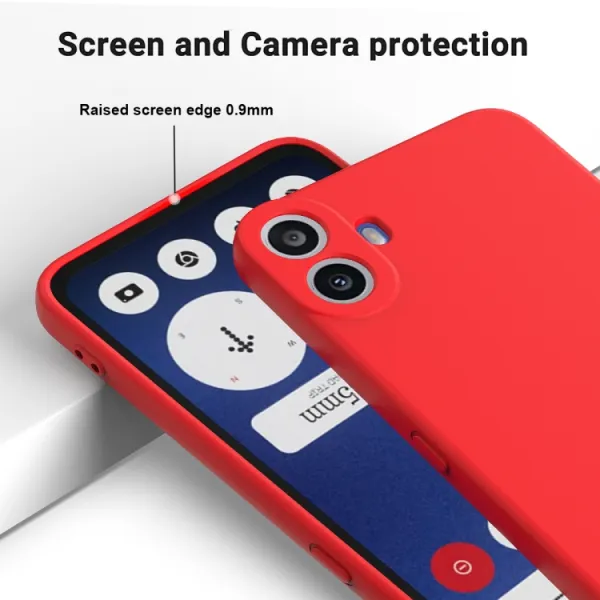 RUBBER Ochranný obal pre CMF Phone 1 červený