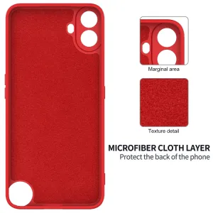 RUBBER Ochranný obal pre CMF Phone 1 červený