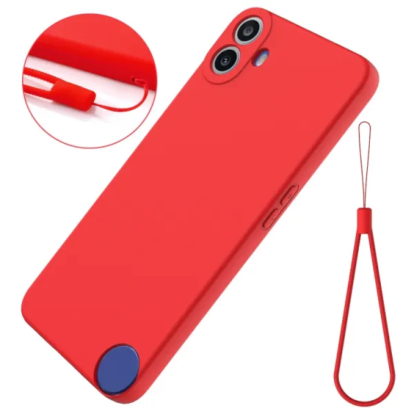 RUBBER Ochranný obal pre CMF Phone 1 červený