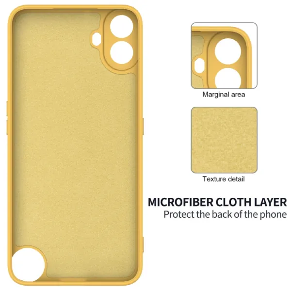 RUBBER Ochranný obal pre CMF Phone 1 žltý