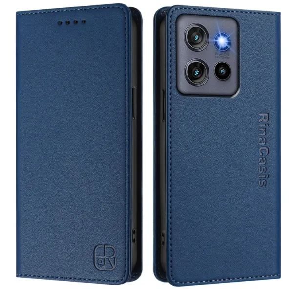 RINA Zaklápacie puzdro pre Motorola Edge 60 Neo / 50 Neo / ThinkPhone 25 tmavomodré
