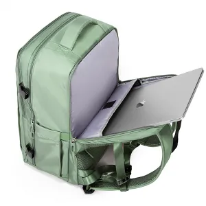 BANGE BG-1801 Cestovný batoh s priehradkou na notebook zelený