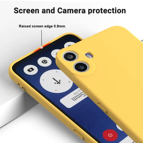 RUBBER Ochranný obal pre CMF Phone 1 žltý