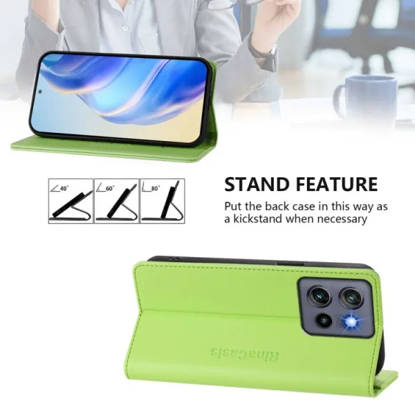 RINA Zaklápacie puzdro pre Motorola Edge 60 Neo / 50 Neo / ThinkPhone 25 svetlozelené