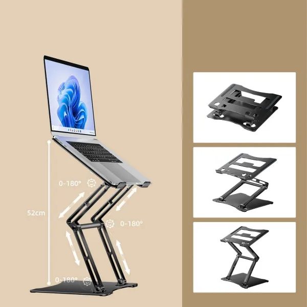 WOZINSKY WRS-CPY75DSB Stojan na notebook + stojan na mobil BLACK