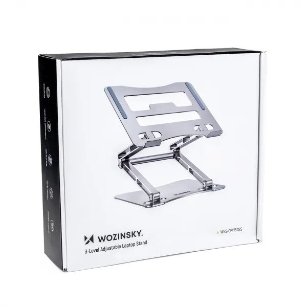 MG Laptop Stand V1 stojan na notebook + stojan na mobil, strieborný (WRS-CPY75DSS)