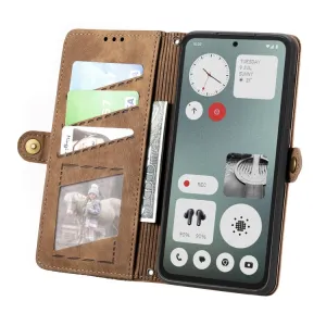 GEOM Peňaženkové puzdro pre CMF Phone 1 hnedé