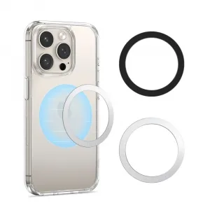 Tech-Protect Magnetic magnetický krúžok pre MagSafe 2ks, čierny / strieborný