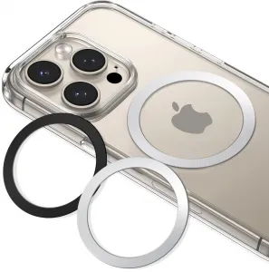 Tech-Protect Magnetic magnetický krúžok pre MagSafe 2ks, čierny / strieborný