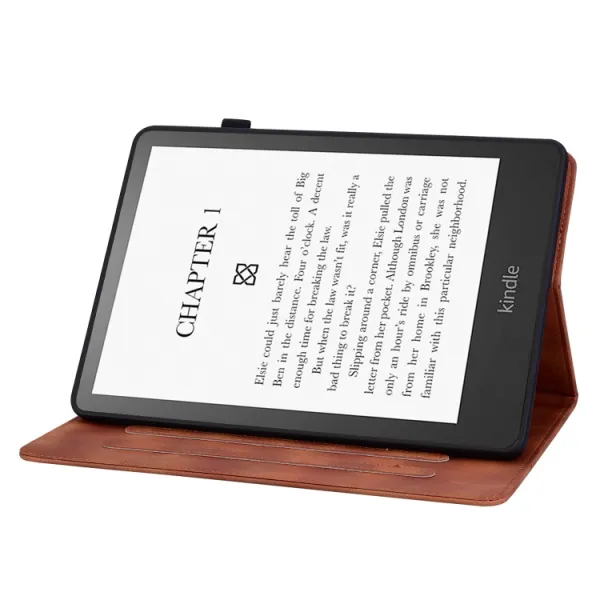 ART LILY Zaklápacie puzdro Amazon Kindle Paperwhite 2024 hnedé