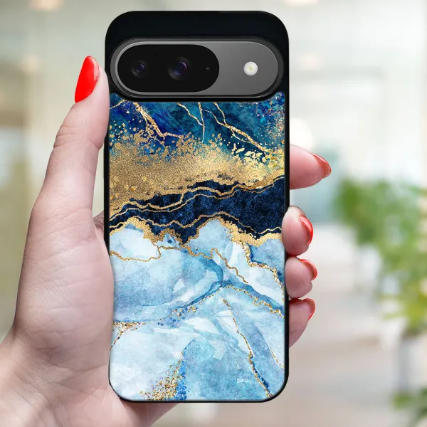 MY ART Ochranný kryt pre Google Pixel 9 BLUE MARBLE (141)