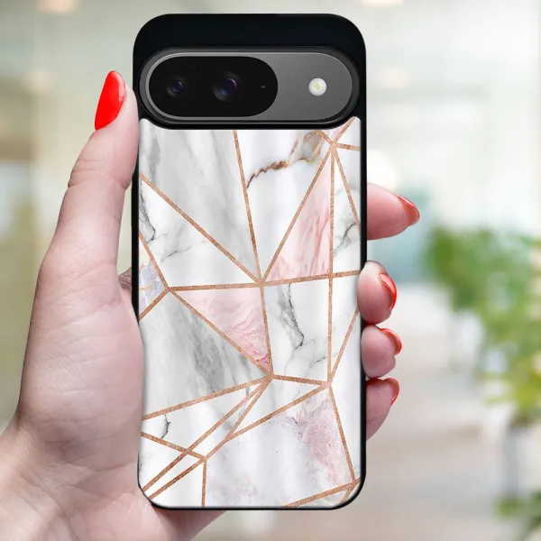 MY ART Ochranný kryt pre Google Pixel 9 PINK MARBLE (143)