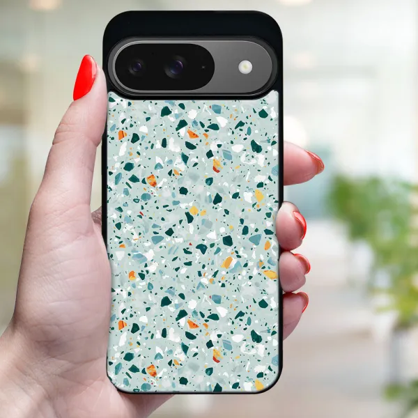 MY ART Ochranný kryt pre Google Pixel 9 BLUE TERRAZZO (164)