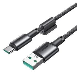 JOYROOM S-A50 Kábel s magnetickým organizérom USB / USB Typ-C 1.2 metra šedý