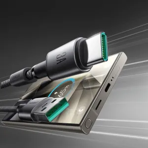 JOYROOM S-A50 Kábel s magnetickým organizérom USB / USB Typ-C 1.2 metra šedý
