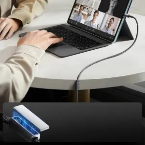 JOYROOM S-A50 Kábel s magnetickým organizérom USB / USB Typ-C 1.2 metra šedý