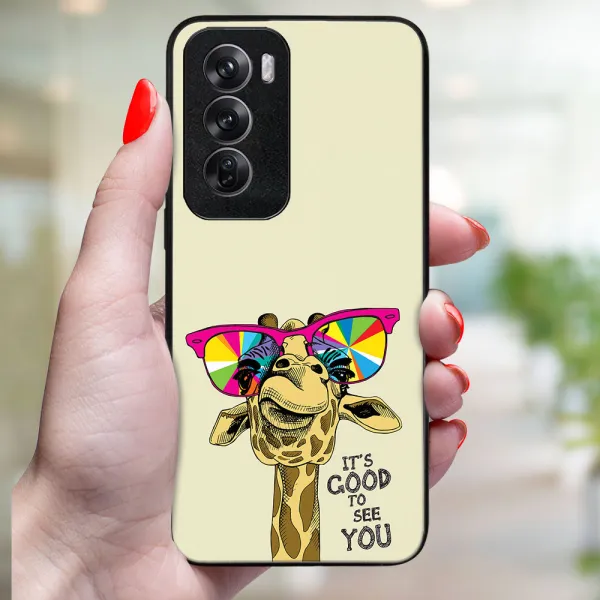 MY ART Ochranný kryt pre Oppo Reno12 Pro 5G GIRAFFE (180)