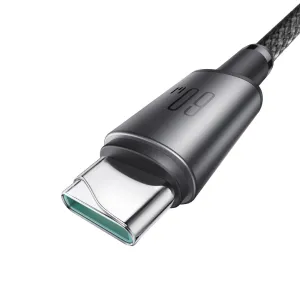 JOYROOM S-A50 Kábel s magnetickým organizérom USB Typ-C 60W 1.2 metra šedý