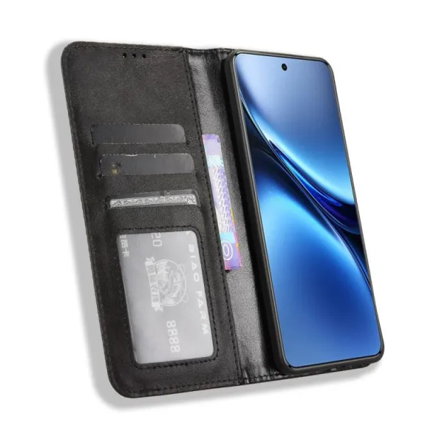 BUSINESS Peňaženkový kryt pre Vivo X200 Pro 5G čierny