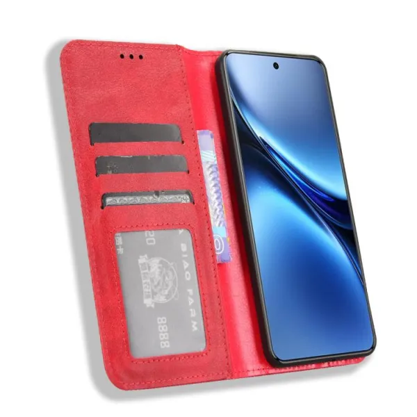 BUSINESS Peňaženkový kryt pre Vivo X200 Pro 5G červený
